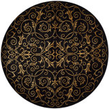 Honora Hand Knotted Silk & Wool Pile Floral Rug