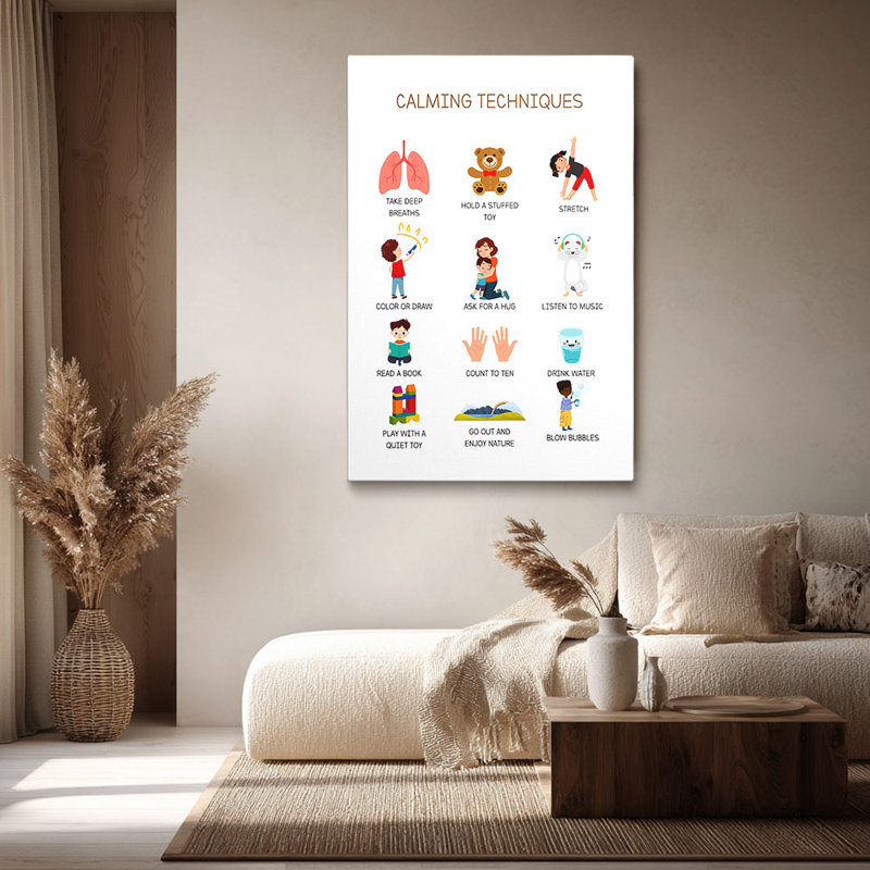 Cadre tendu d'art mural pour enfants pour enfants, 36 * 24 pouces (90 * 60 * 2cm)