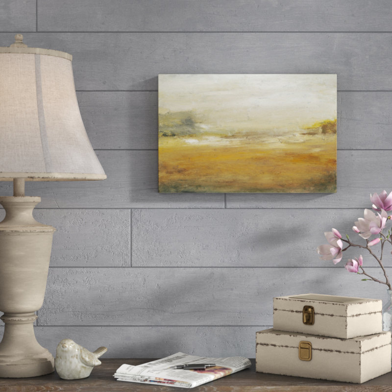 «Le long de l'île II», peinture sur toile, H 12 po x l 18 po