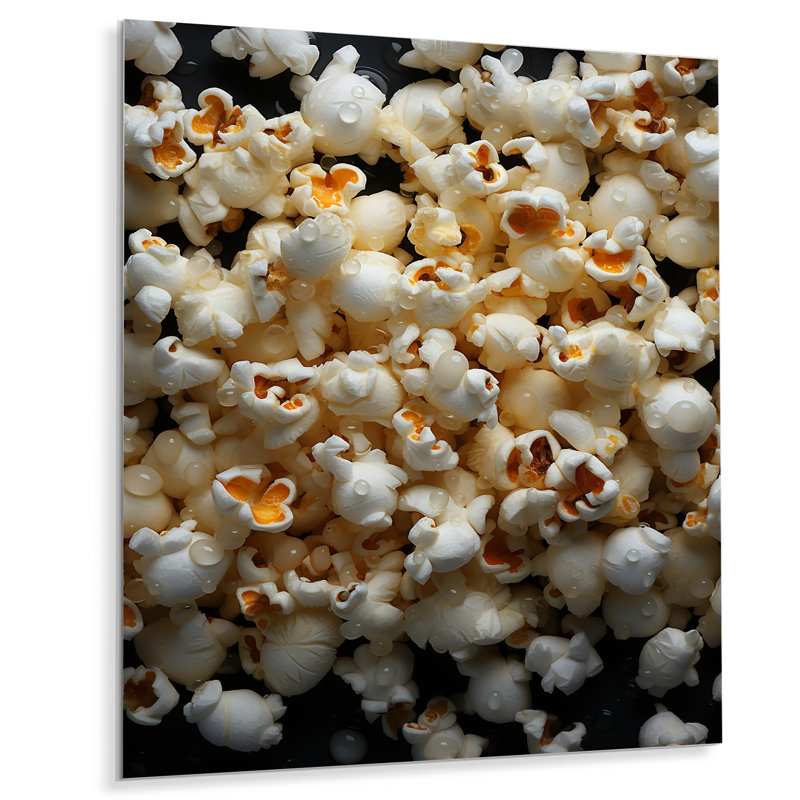 Écran Popcorn Elegance I - Art mural en métal Popcorn, H 20 po x l 12 po x P 1 po