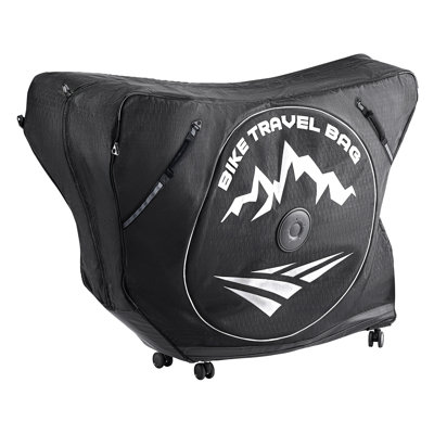 Triathlon Bike Travel Bag, Transport Bicycle Storage Carry Bag with TSA Lock & Dual Zipper, Triathlon Bicycle Case Max. Wheelbase 106 cm for Travel, Outdoor Use, Train Airplane Subway Transport