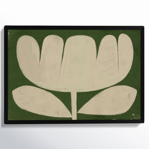 Flower on Green - Painting on Paper