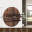 Mail Organizer Wood Painted Brown, Key Holder Wall Mount