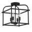 Plafonnier 4 lumières Condor noir mat-527321021