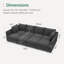 Canapé-lit modulaire en forme de U avec rangement Tremee - gris clair-581592090