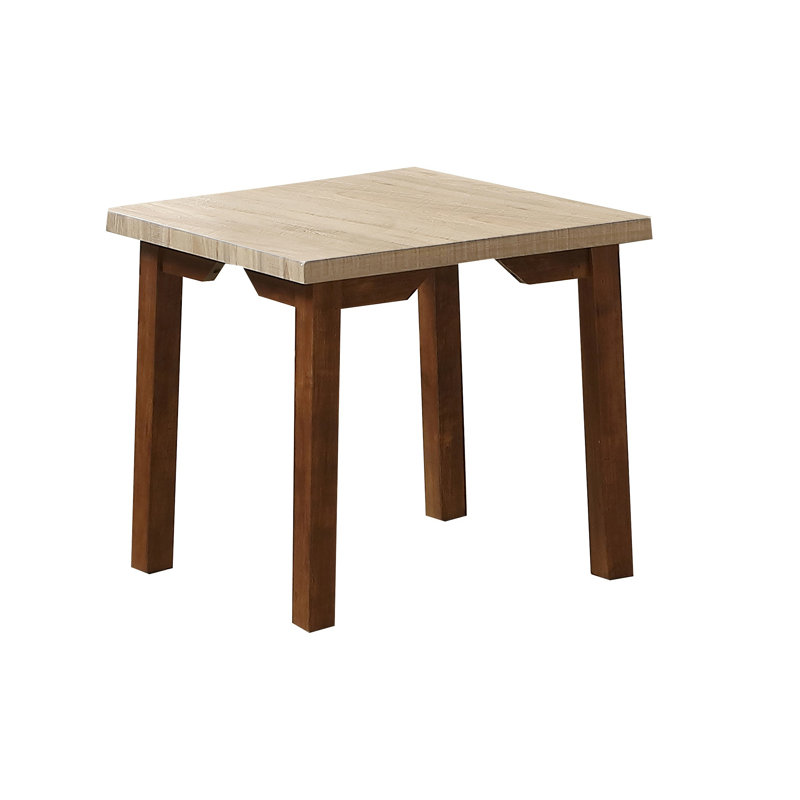 Ensemble de 3 tables basses et 2 tables de bout rectangulaires, Brun / Beige