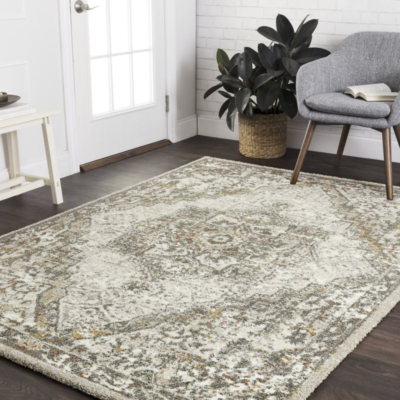 Tapis sable / graphite Higgenbotham, Rectangle 3 pi 10 po x 5 pi 7 po