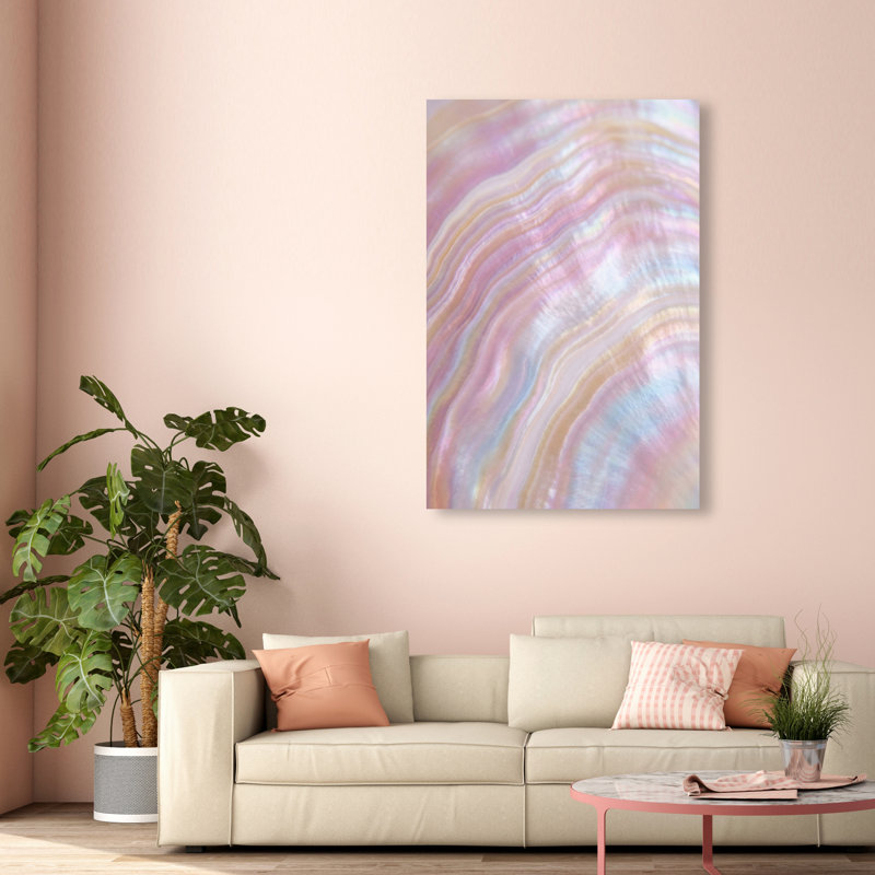 Blush Seashell Print by Oliver Gal, 15"H x 10"W, Gallery Wrapped