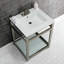 Lavabo de salle de bain console en céramique avec trop-plein-49617815-49610619