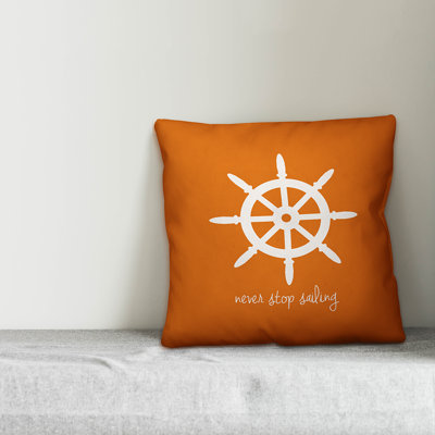  Never Stop Sailing Throw Pillow