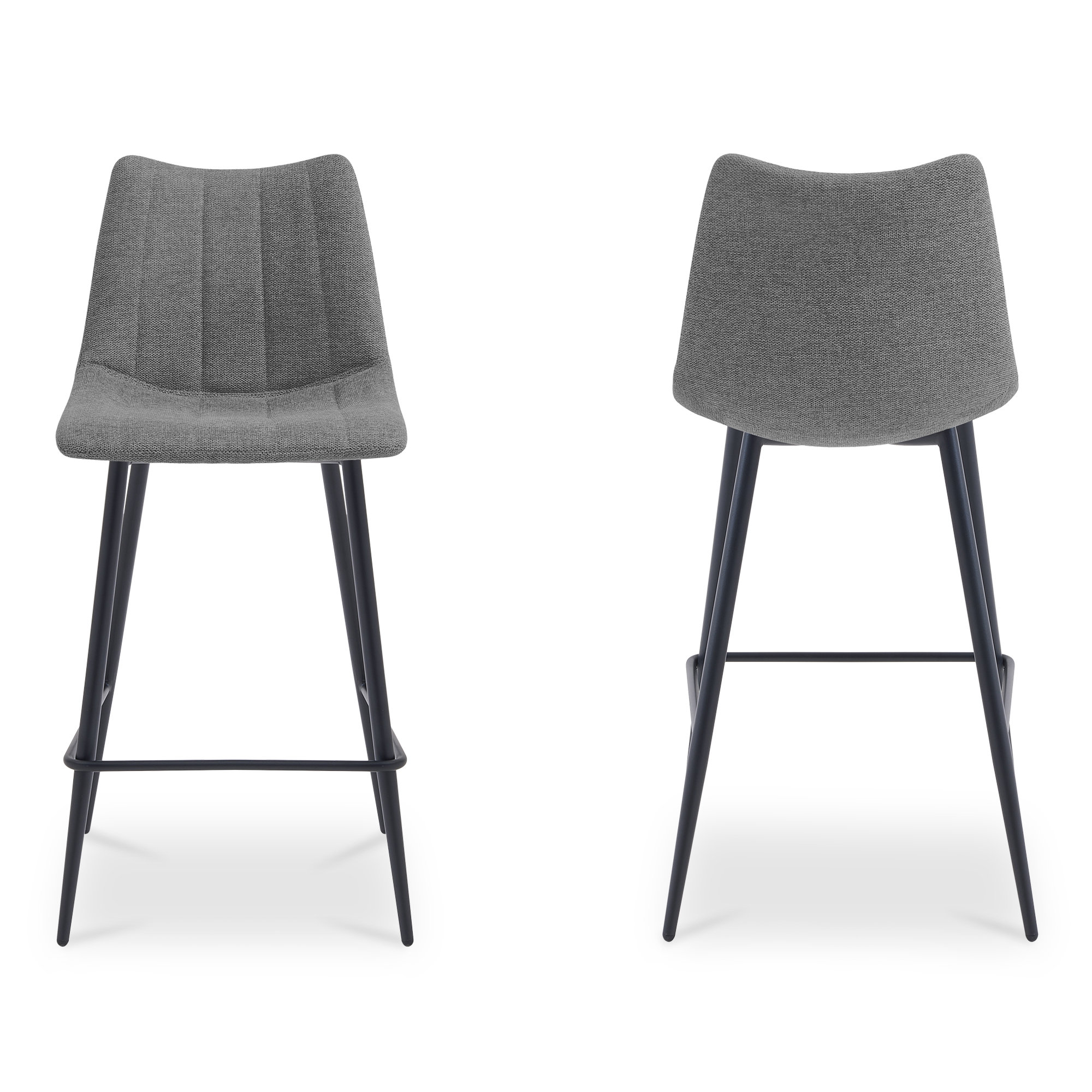 Finnigan Counter & Bar Stool, Dark Gray/Fabric, Bar Stool (30" Seat Height)