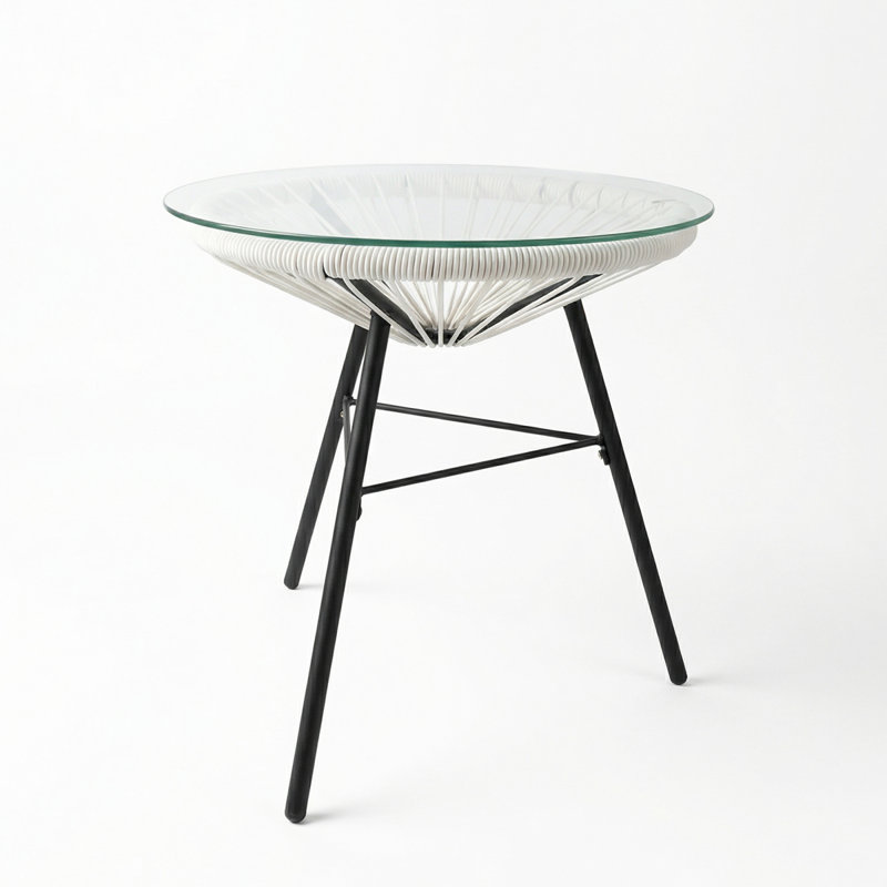 Table d'appoint en osier synthétique NUSA