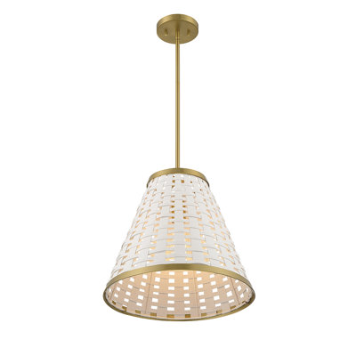 Luminaire suspendu en forme de cloche à 1 lumière Tharp