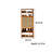 Rattan Wood Semi-Open Shoe Rack Storage Shelf 14 Pair Shoe Storage Cabinet