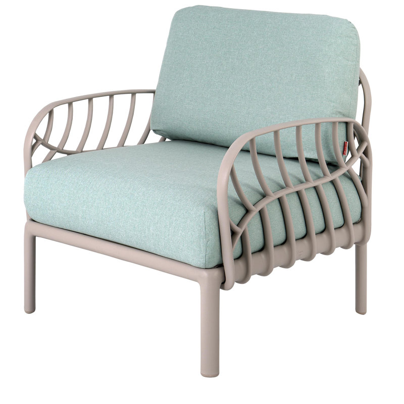 Fauteuil de patio Laurel Club avec coussins, null