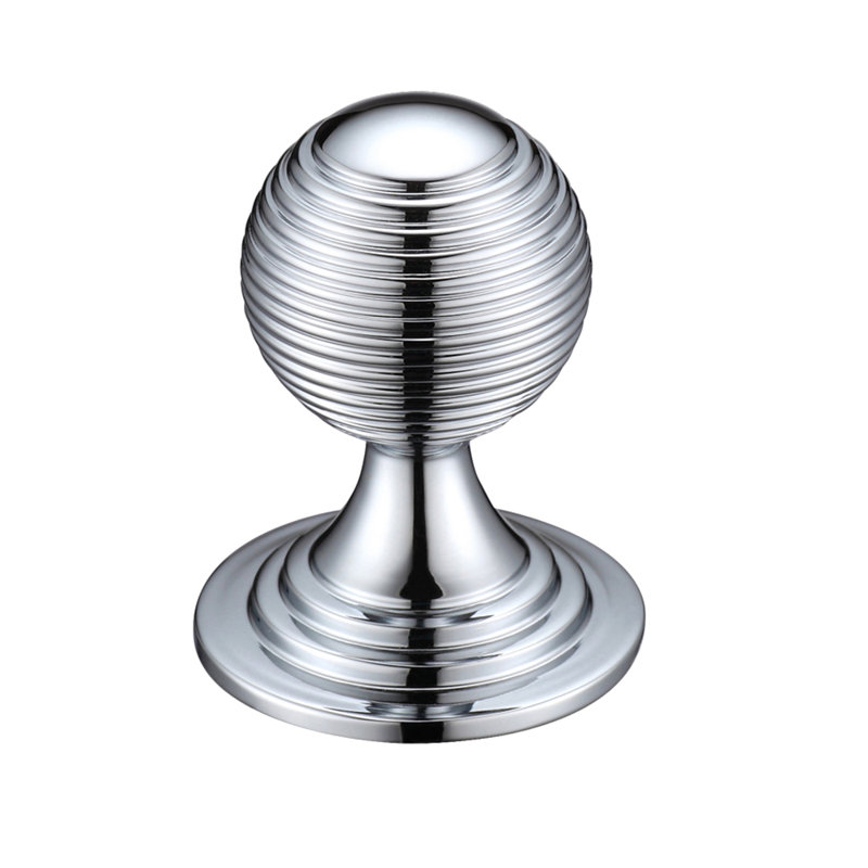 38mm Diameter Round Knob, Polished Chrome