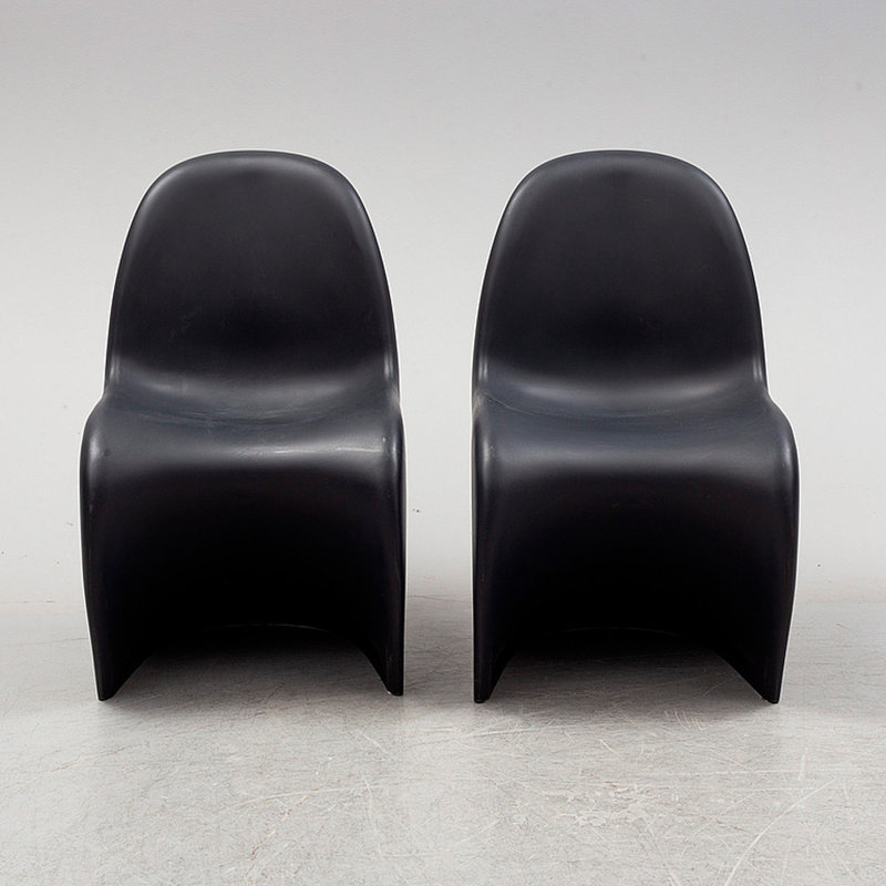 Chaise d'appoint en S finition mate, 2, Black