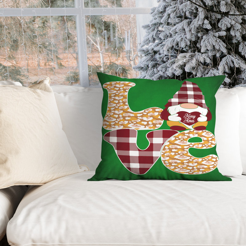Plaid Outdoor Reversible Throw Pillow, 18" x 18"