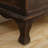 Dark-brown Solid + Manufactured Wood Accent Cabinet