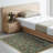 Ottohome Non-Slip Floral Leaves Area Rug For Living Room, Hallway, Entryway Rug, Seafoam Green-411517531