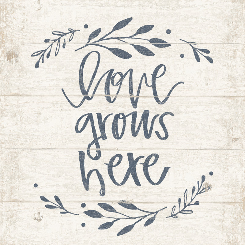Love Grows Here 2 - Wrapped Canvas Print, 30cm H x 30cm W x 3.8cm D