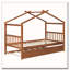 Lit en bois avec lit gigogne simple-121788101
