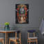 Trinx «Fire Fighter Skull» par Flyland Designs, art mural en métal-2081975158