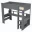 Lit mezzanine avec bureau et station de charge Gaming-296072821
