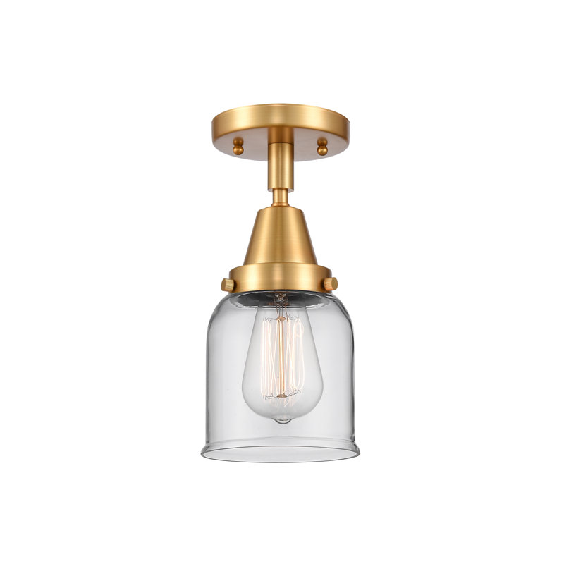 Plafonnier en verre, Ampoule non incluse, Oui, Or satiné