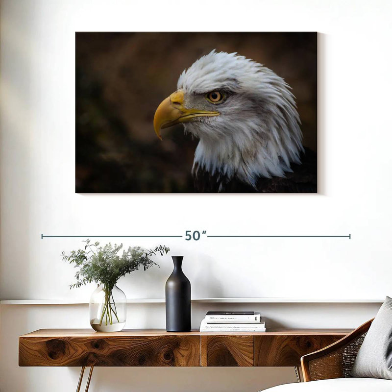 Brampt Bald Eagle Gaze, 26" H x 39" W