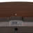 Dark Cherry Finish Nightstand With Power Outlet, Round Key Knobs, Gold Capped Legs, And Ball Bearing Glide | Gift Idea