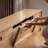 Solid Oak TV Stand with 4 Drawers-756968463