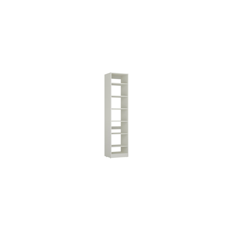 Module pour système de placard avec 6 tablettes - 84 "18" 16 "- blanc, Blanc