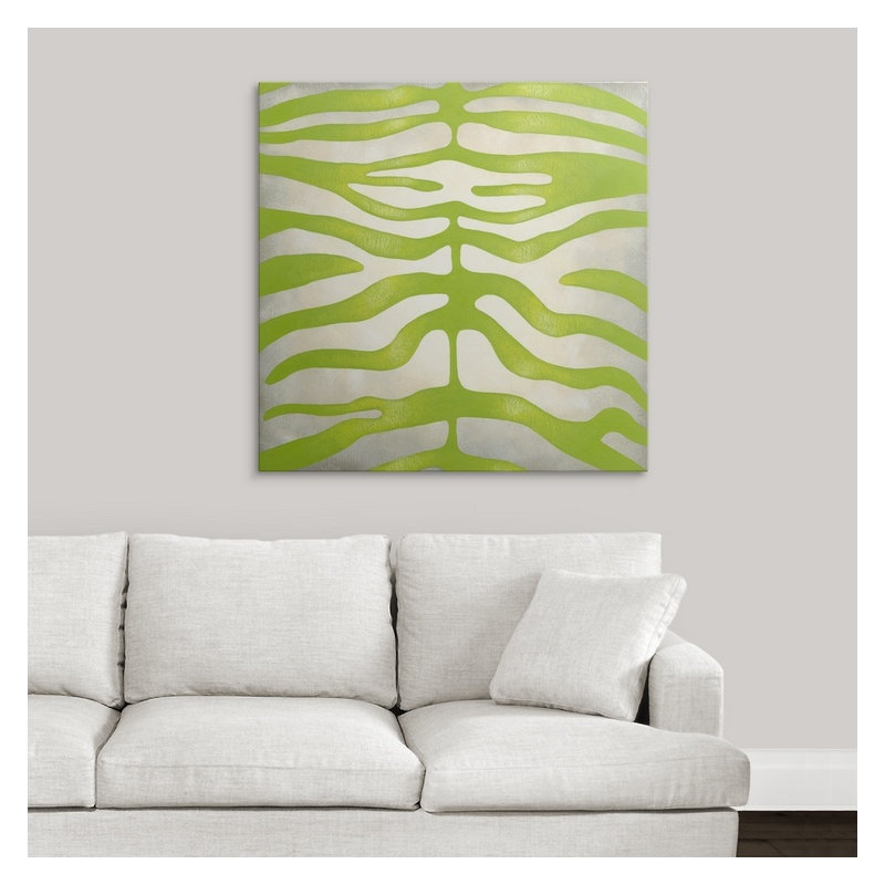« iii » chariklia zarris, impression Vibrant Zebra, H 35 po x l 35 po x P 1,5 po, Toile