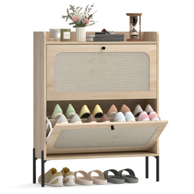 16 Pair Shoe Storage Cabinet
