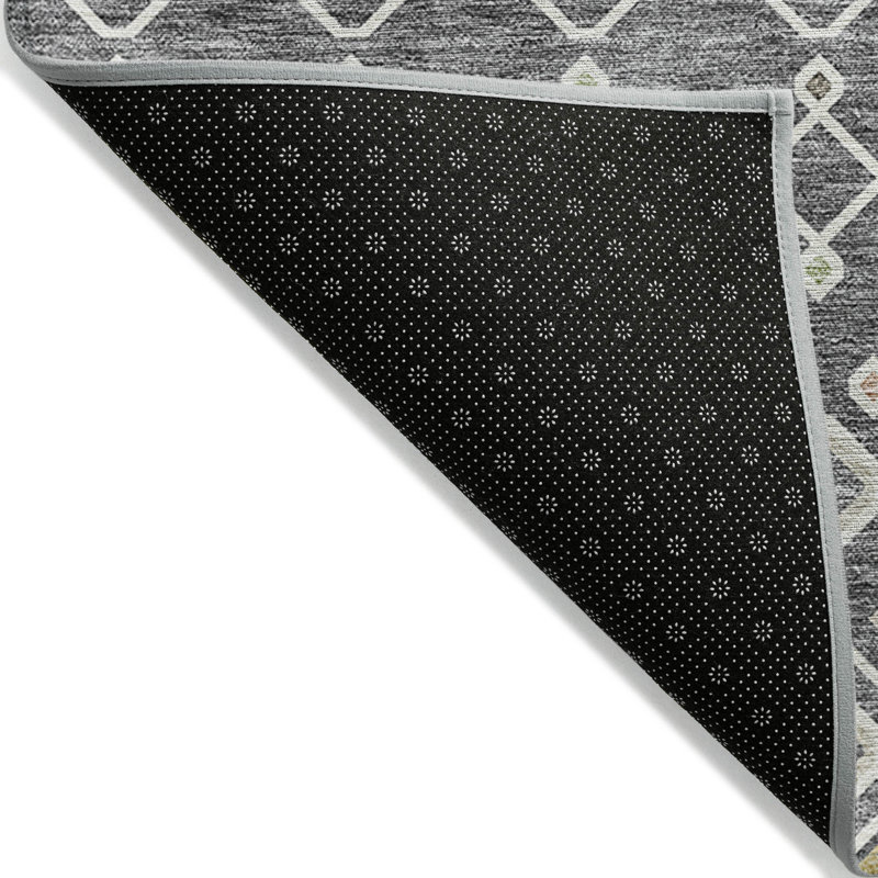 Tapis rectangulaire Aleighna avec envers antidérapant, Rectangle 1 pi 8 po x 2 pi 6 po