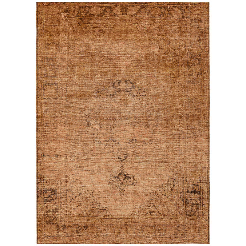 Washable Oriental Indoor / Outdoor Rug, Rectangle 5' x 7'6"