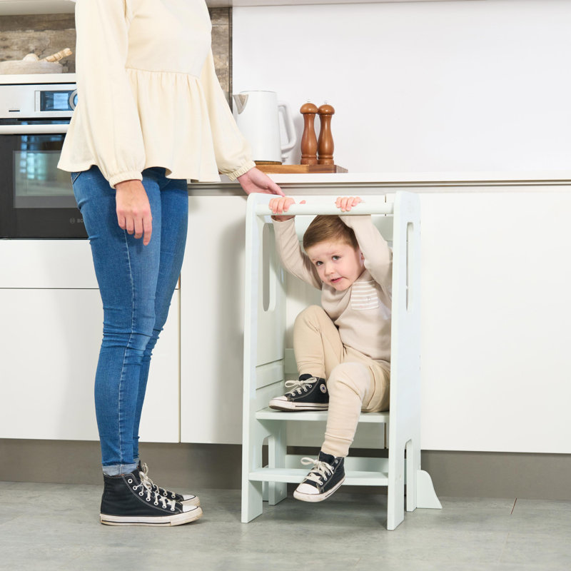 Helping Hands Montessori Toddler Learning Tower, Sea Mist