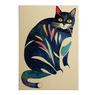 Cat Watercolour No.2 - Wall Art