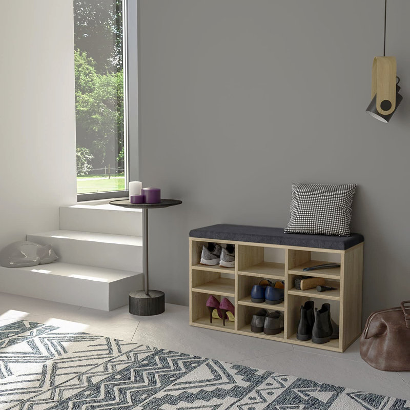 9 Pair Shoe Storage Bench