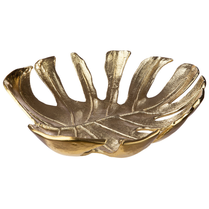 Sanket Aluminum Decorative Bowl 1, 10cm H x 46cm W x 46cm D