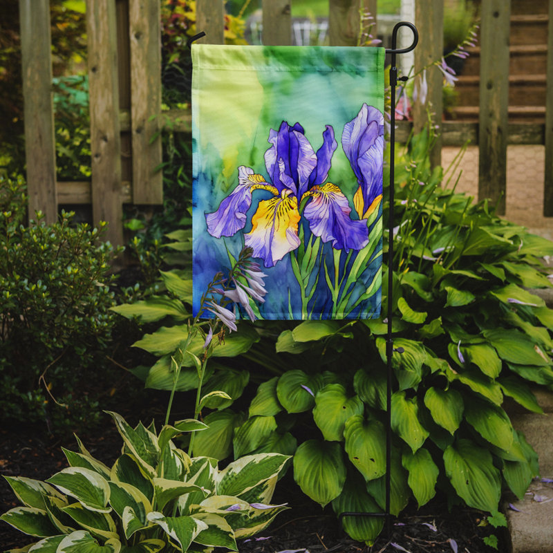 Drapeau de jardin double en polyester H 15,5 po x l 11,25 po