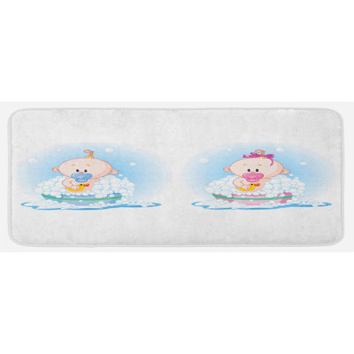 Modern & Contemporary Solid Color Polyester Kitchen Mat