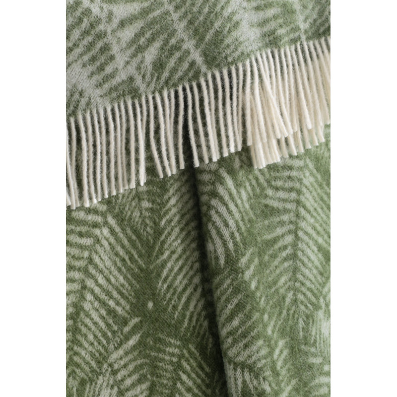 Loose Fern Wool Throw