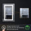 Armoire à miroir encastrée ou à surface 30 po H avec désembueur et tablettes réglables H-1309786625-1309786879