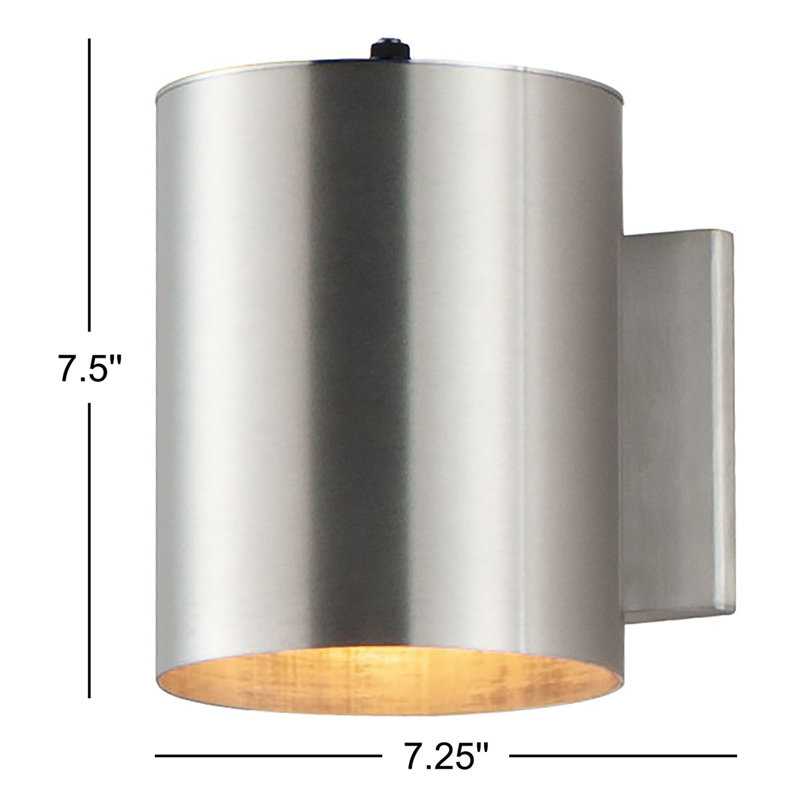 Barbara Aluminum Wall Light, Brushed Aluminum