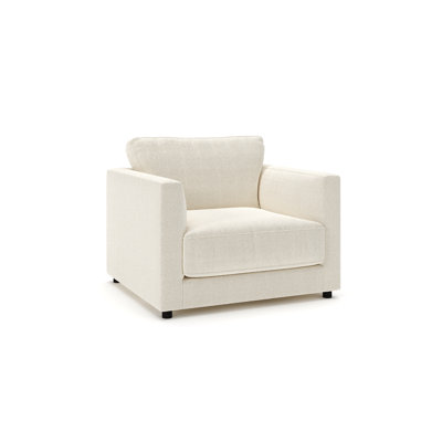 Chaise et demi rembourrée Milo