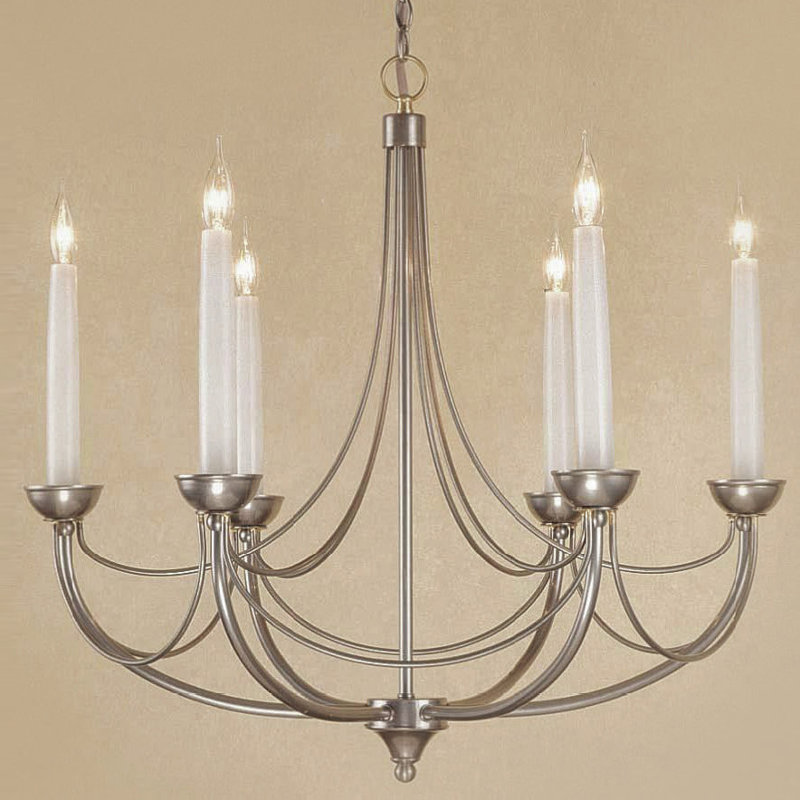Haysi 6 - Light Candle Style Chandelier