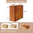 Narrow End Side Table with 2 Drawers, No Assembly Required (Set of 2)