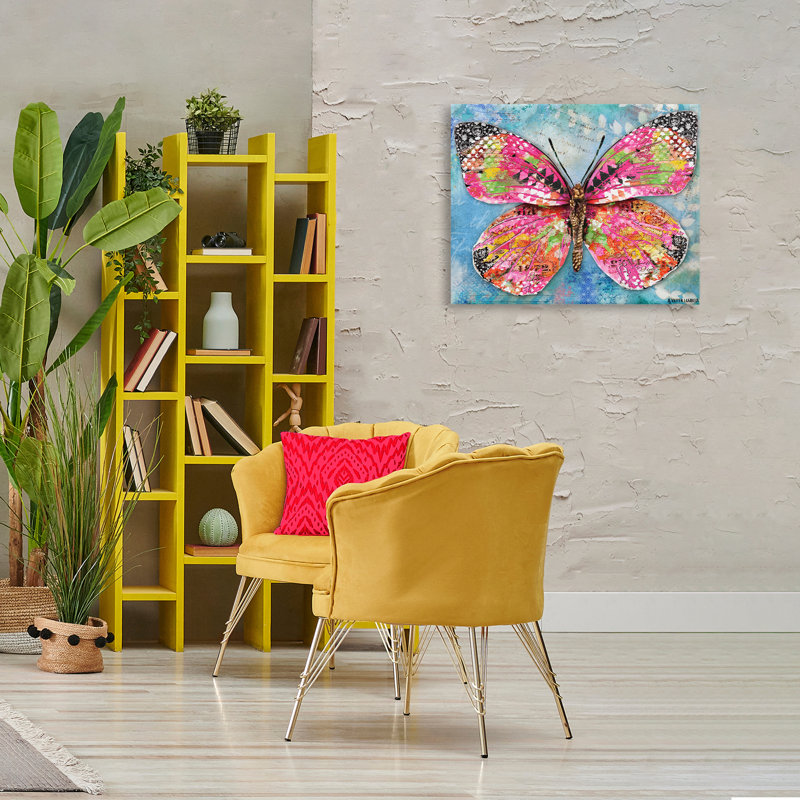 Art mural sur toile Wonderland Butterfly, H 24 po x l 30 po
